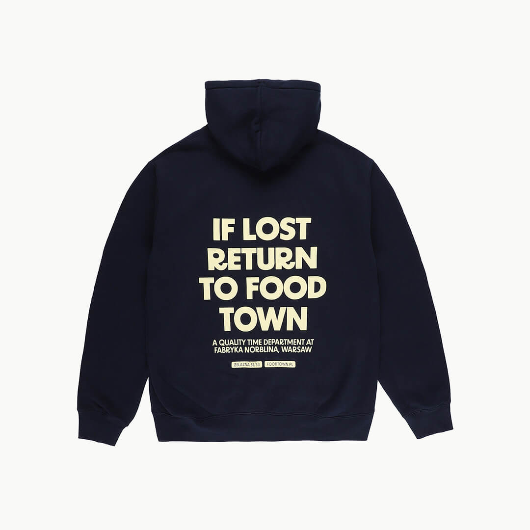 Bluza "If lost return to Food Town"