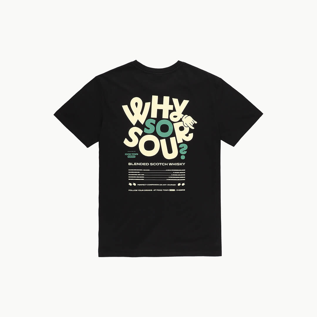 Czarny T-Shirt "Why so sour"