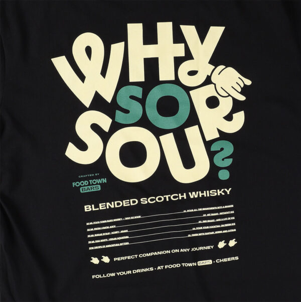 Czarny T-Shirt "Why so sour"